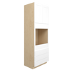 Bedford Ready to Assemble 33 in. W x 96 in. H x 24 in. D Plywood Oven Tall Cabinet in Painted White | Kunal Kitchens