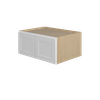 Bedford Ready to Assemble 33 in. W x 15 in. H x 24 in. D Plywood Wall Cabinet in Painted White | Kunal Kitchens