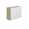 Bedford Ready to Assemble 33 in. W x 24 in. H x 12 in. D Plywood Wall Cabinet in Painted White | Kunal Kitchens