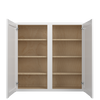 Bedford Ready to Assemble 42 in. W x 42 in. H x 12 in. D Plywood Wall Cabinet in Painted White | Kunal Kitchens