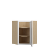 Bedford Ready to Assemble 24 in. W x 30 in. H x 12 in. D Plywood Diagonal Corner Wall Cabinet in Painted White | Kunal Kitchens