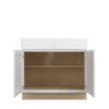 Bedford Ready to Assemble 36 in. W x 34.5 in. H x 24 in. D Plywood Base Cabinet w/(1) Roll-out Tray in Painted White | Kunal Kitchens