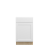 Bedford Ready to Assemble 21 in. W x 34.5 in. H x 24 in. D Plywood Base Cabinet w/(2) Roll-out Trays in Painted White | Kunal Kitchens