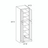 Bedford Ready to Assemble 24 in. W x 84 in. H x 24 in. D Plywood Tall Cabinet w/(1) Roll-out Tray in Painted White | Kunal Kitchens