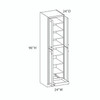 Bedford Ready to Assemble 24 in. W x 96 in. H x 24 in. D Plywood Tall Cabinet w/(1) Roll-out Tray in Painted White | Kunal Kitchens