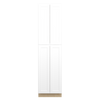 Bedford Ready to Assemble 24 in. W x 96 in. H x 24 in. D Plywood Tall Cabinet w/(2) Roll-out Trays in Painted White | Kunal Kitchens