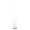 Bedford Ready to Assemble 15 in. W x 96 in. H x 24 in. D Plywood Tall Cabinet w/(3) Roll-out Trays in Painted White | Kunal Kitchens