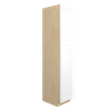 Bedford Ready to Assemble 18 in. W x 90 in. H x 24 in. D Plywood Tall Cabinet w/(3) Roll-out Trays in Painted White