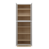 Bedford Ready to Assemble 30 in. W x 90 in. H x 24 in. D Plywood Tall Cabinet w/(3) Roll-out Trays in Painted White | Kunal Kitchens