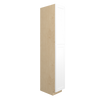 Bedford Ready to Assemble 15 in. W x 96 in. H x 24 in. D Plywood Tall Cabinet w/(4) Roll-out Trays in Painted White | Kunal Kitchens