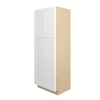 Bedford Ready to Assemble 30 in. W x 84 in. H x 24 in. D Plywood Tall Cabinet w/(4) Roll-out Trays in Painted White | Kunal Kitchens