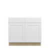 Bedford Assembled 39 in. W x 34.5 in. H x 24 in. D Plywood Base Cabinet in Painted White | Kunal Kitchens
