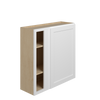 Bedford Assembled 36 in. W x 36 in. H x 12 in. D Plywood Blind Wall Corner Cabinet in Painted White | Kunal Kitchens
