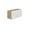 Bedford Assembled 30 in. W x 15 in. H x 12 in. D Plywood Wall Cabinet in Painted White | Kunal Kitchens