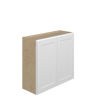 Bedford Assembled 33 in. W x 30 in. H x 12 in. D Plywood Wall Cabinet in Painted White | Kunal Kitchens
