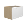 Bedford Assembled 36 in. W x 24 in. H x 24 in. D Plywood Wall Cabinet in Painted White | Kunal Kitchens