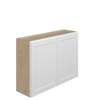 Bedford Assembled 42 in. W x 30 in. H x 12 in. D Plywood Wall Cabinet in Painted White | Kunal Kitchens