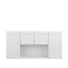 Bedford Assembled 60 in. W x 30 in. H x 12 in. D Plywood Wall Cabinet in Painted White | Kunal Kitchens