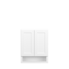 Bedford Assembled 24 in. W x 30 in. H x 6 in. D Plywood Vanity Cabinet in Painted White | Kunal Kitchens