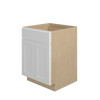 Bedford Assembled 24 in. W x 34.5 in. H x 24 in. D Plywood Base Cabinet w/(1) Roll-out Tray in Painted White | Kunal Kitchens