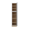 Bedford Assembled 18 in. W x 84 in. H x 24 in. D Plywood Tall Cabinet w/(1) Roll-out Tray in Painted White | Kunal Kitchens