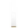 Bedford Assembled 18 in. W x 96 in. H x 24 in. D Plywood Tall Cabinet w/(3) Roll-out Trays in Painted White | Kunal Kitchens