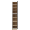 Bedford Assembled 18 in. W x 96 in. H x 24 in. D Plywood Tall Cabinet w/(3) Roll-out Trays in Painted White | Kunal Kitchens