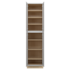 Bedford Assembled 24 in. W x 96 in. H x 24 in. D Plywood Tall Cabinet w/(4) Roll-out Trays in Painted White | Kunal Kitchens