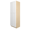 Bedford Assembled 30 in. W x 96 in. H x 24 in. D Plywood Tall Cabinet w/(4) Roll-out Trays in Painted White | Kunal Kitchens