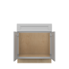 ROCKINGHAM Assembled 30 in. W x 34.5 in. H x 24 in. D Plywood Base Cabinet w/(1) Roll-out Tray in Painted Stratus | Kunal Kitchens