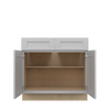 ROCKINGHAM Assembled 36 in. W x 34.5 in. H x 24 in. D Plywood Base Cabinet in Painted Stratus | Kunal Kitchens