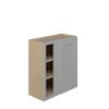 ROCKINGHAM Assembled 27 in. W x 30 in. H x 12 in. D Plywood Blind Wall Corner Cabinet in Painted Stratus | Kunal Kitchens