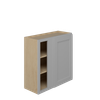 ROCKINGHAM Assembled 30 in. W x 30 in. H x 12 in. D Plywood Blind Wall Corner Cabinet in Painted Stratus | Kunal Kitchens