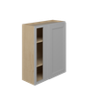 ROCKINGHAM Assembled 30 in. W x 36 in. H x 12 in. D Plywood Blind Wall Corner Cabinet in Painted Stratus | Kunal Kitchens