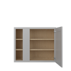 ROCKINGHAM Assembled 36 in. W x 30 in. H x 12 in. D Plywood Blind Wall Corner Cabinet in Painted Stratus | Kunal Kitchens