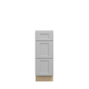 ROCKINGHAM Assembled 12 in. W x 34.5 in. H x 24 in. D Plywood Drawer Base Cabinet in Painted Stratus | Kunal Kitchens