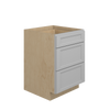 ROCKINGHAM Assembled 24 in. W x 34.5 in. H x 24 in. D Plywood Drawer Base Cabinet in Painted Stratus | Kunal Kitchens