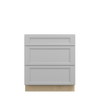 ROCKINGHAM Assembled 30 in. W x 34.5 in. H x 24 in. D Plywood Drawer Base Cabinet in Painted Stratus | Kunal Kitchens
