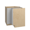 ROCKINGHAM Assembled 33 in. W x 34.5 in. H x 24 in. D Plywood Lazy Susan Base Corner Cabinet Left in Painted Stratus | Kunal Kitchens