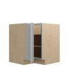 ROCKINGHAM Assembled 33 in. W x 34.5 in. H x 24 in. D Plywood Lazy Susan Base Corner Cabinet Left in Painted Stratus | Kunal Kitchens