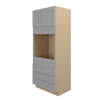 ROCKINGHAM Assembled 33 in. W x 84 in. H x 24 in. D Plywood Oven Tall Cabinet in Painted Stratus | Kunal Kitchens