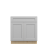 ROCKINGHAM Assembled 33 in. W x 34.5 in. H x 24 in. D Plywood Sink Base Cabinet in Painted Stratus | Kunal Kitchens