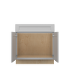 ROCKINGHAM Assembled 33 in. W x 34.5 in. H x 24 in. D Plywood Sink Base Cabinet in Painted Stratus | Kunal Kitchens
