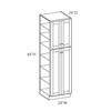 ROCKINGHAM Assembled 24 in. W x 84 in. H x 24 in. D Plywood Tall Cabinet in Painted Stratus | Kunal Kitchens