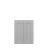 ROCKINGHAM Assembled 24 in. W x 30 in. H x 12 in. D Plywood Wall Cabinet in Painted Stratus | Kunal Kitchens