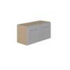 ROCKINGHAM Assembled 30 in. W x 15 in. H x 12 in. D Plywood Wall Cabinet in Painted Stratus | Kunal Kitchens