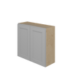 ROCKINGHAM Assembled 33 in. W x 30 in. H x 12 in. D Plywood Wall Cabinet in Painted Stratus | Kunal Kitchens