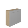 ROCKINGHAM Assembled 36 in. W x 30 in. H x 12 in. D Plywood Wall Cabinet in Painted Stratus | Kunal Kitchens