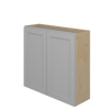 ROCKINGHAM Assembled 39 in. W x 36 in. H x 12 in. D Plywood Wall Cabinet in Painted Stratus | Kunal Kitchens