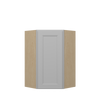 ROCKINGHAM Assembled 24 in. W x 36 in. H x 12 in. D Plywood Diagonal Corner Wall Cabinet in Painted Stratus | Kunal Kitchens